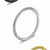 Generic Aarav Home Fashion Steel 8Mm No Rusting Pack Of 3 Pcs Clip-On Non-Pierced Nose Ring For Women And Girls (Gold) Faux Body Piercing Jewelry