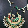 THE OPAL FACTORY The Opal Factory Traditional Rajsthani Nath/Nose Ring/Nose Pin/Nathiya/Nathani With Piercing Gold Plated Nath Clip Nose Ring Minkari With Beads Chain For Women Faux Body Piercing Jewelry