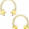 CHARMONLINE Charmonline 16G Septum Rings Heart Cartilage Earring Hoop Septum Earring 316L Stainless Steel Helix Earring Daith Earring Nose Ring Hoop Septum Piercing Jewelry For Women Men Faux Body Piercing Jewelry