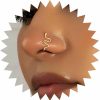 Sttiafay Sttiafay Punk Snake Nose Rings Gold Snake Fake Nose Ring U Shape Clip On Nose Cuff Fake Septum Nose Ring Stud Snake Bendable Nose Ring Jewelry For Women And Girls Faux Body Piercing Jewelry