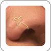 Iaceble Iaceble Boho U Shape Clip On Nose Cuff Ring Geometry Fake Nose Ring Gold Geometry Nose Cuff Stud No Pierced Nose Ring Punk Body Nose Ring Jewelry For Women And Girls Faux Body Piercing Jewelry