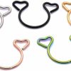 xdlhghe Xdlhghe 5 Pcs Heart Body Rings Non Piercing For Women Stainless Steel Rose Gold Silver Black Clip On Rings - Non-Piercing Cute Hoop Faux Body Piercing Jewelry