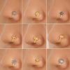 Sither Sither 6 Pieces Nose Rings Cuff Set For Women And Men Vintage Faux Nose Rings Clip Non Piercing Fake Nose Rings Pack Body Piercing Halloween Jewelry For Gift Faux Body Piercing Jewelry