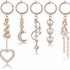 YOVORO Yovoro 5Pcs Stainless Steel Fake Belly Rings For Women Girls Clip On Belly Button Rings Non Piercing Faux Navel Rings Faux Body Piercing Jewelry