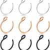 KWUNCCI Kwuncci Fake Nose Ring 20G Faux Piercing Jewelry 8Mm Fake Nose Ring Hoop Non Piercing Stainless Steel Nose Ring Set Faux Body Piercing Jewelry