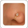 Andelaisi Andelaisi Punk Crystal Teardrop Nose Ring Gold Waterdrop Nose Cuff Hoop Ring Vintage Cz Water Drop Fake Nose Ring Non Pierced Nose Ring Gothic Clip On Nose Ring Jewelry For Women And Girls Faux Body Piercing Jewelry