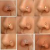 Sither Sither 9 Pieces Nose Rings Cuff For Women And Men Faux Nose Rings Clip Non Piercing Fake Nose Rings Pack Body Piercing Jewelry For Gift Faux Body Piercing Jewelry