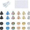 JOERICA Joerica Fake Nose Eyebrow Ring Fake Lip Labret Studs Replacement Ball With 40Pcs Sticker Faux Nose Studs Non-Piercing Body Jewelry Fake Skin Piercing Faux Body Piercing Jewelry