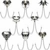 Kigeli Kigeli 8 Pcs Halloween Non Piercing Fake Bra Chain With Chain Gothic Choker Necklace Adjustable Bra Body Jewelry For Gift Faux Body Piercing Jewelry