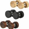 JEWELRIESHOP Jewelrieshop Fake Plugs Wood Stud Earrings Fake Gauge Natural Wood Cheater Plugs Faux Gauges Earrings For Men Women (8-10Mm, 17 Gauges) Faux Body Piercing Jewelry