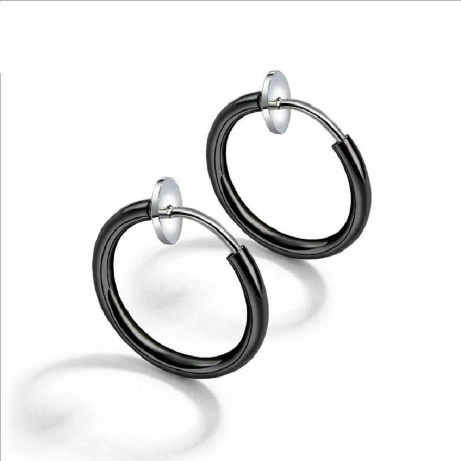 MAIHAO Maihao 2Pcs Fake Spring Action Non Piercing Nose Septum Ear Cartilage Lips Ring Uni2Pcs Fake Spring Action Non Piercing Nose Septum Ear Cartilage Lips Ring Uni Faux Body Piercing Jewelry