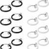 JEWELRIESHOP Jewelrieshop Fake Nose Ring Hoop Clip On Earrings Fake Septum Non Piercing Spring Hoop Earrings Lip Ring Fake Cartilage Earrings For Women Girl (16 Pcs) Faux Body Piercing Jewelry