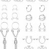 SCERRING Scerring Fake Nipple Ring Stainless Steel Non-Piercing Nipple Rings Clip On Nipplerings Faux Body Piercing Jewelry For Women 14 Pairs Faux Body Piercing Jewelry