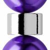 Generic M&P Fake Belly Button Piercing - Magnetic Navel Ring - Without Piercing - Non Pierced - Clip On - Surgical Steel (Violet) Faux Body Piercing Jewelry