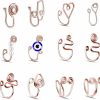 MTRSUE Mtrsue Nose Cuff Non Piercing,Geometric Adjustable Nose Ring Clip,Faux African Unique Ear Cuff Jewelry,Fake Septum Ring For Women Men,12Pcs Faux Body Piercing Jewelry