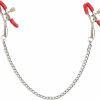 eartif Body Chain Clamps For Women Men Adjustable Stainless Steel Body Ring Body Clips Non-Piercing Sexy Faux Body Jewelry (Red) Faux Body Piercing Jewelry