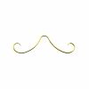 BodyJewelryOnline Bodyjewelryonline 1.2Mm Gold Septum Mustache Septum Ring 16G Stainless Steel Moustache Septum Piercing Nose Ring Septum Jewelry Faux Body Piercing Jewelry