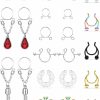 SCERRING Scerring Fake Nipple Ring Stainless Steel Non-Piercing Nipple Rings Clip On Nipplerings Faux Body Piercing Jewelry For Women Men 27Pcs Faux Body Piercing Jewelry