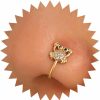 Yheakne Yheakne Boho Crystal Crab Nose Ring Gold Cz Animal Nose Cuff Cz Septum Nose Rings U Shaped Clip On Nose Stud Rhinestone Hoop Nose Piercing Jewelry For Women And Girls Faux Body Piercing Jewelry