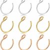 KWUNCCI Kwuncci Fake Nose Ring 20G Faux Piercing Jewelry 8Mm Fake Nose Ring Hoop Non Piercing Stainless Steel Nose Ring Set Faux Body Piercing Jewelry