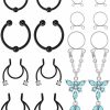 Kadogohno Kadogohno, Fake Nipple Piercing, Fake Nipple Rings. Faux Body Piercing Jewelry