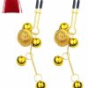 Generic Tassel Non Piercing Nipple Clips Adjustable Bell Breast Nipple Clamps Attractive Dangle Nipple Body Jewelry (Gold B) Faux Body Piercing Jewelry