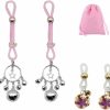 Generic Luminous Nipple Breast Clamps Clips Bells Nipple Noose Non Piercing Nipple Rings Body Jewelry For Women Faux Body Piercing Jewelry