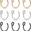 Amazon Lusofie 9Pcs Fake Nose Rings,Fake Nose Ring Hoop Stainless Steel Nose Hoop For Faux Lip Septum Nose Ring Set Faux Body Piercing Jewelry