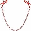 rgwtgkyh Body Chain With Clamps For Women Stainless Steel Non Piercing Body Chain Ring Red Pink Purple Colorful Adjustable Body Chain Clip For Women Faux Body Jewelry Faux Body Piercing Jewelry