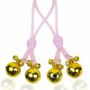 Generic 2Pcs Luminous Nipple Breast Clamps Clips Bells Rings For Women Adjustable Non Piercing Nipple Noose Ring Bar Nipple Rings Adjustable Jewelry Faux Body Piercing Jewelry