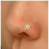 Erimberate Erimberate Punk Crystal Nose Ring Gold Square Cz Nose Ring Teardrop Geometric Cz Clip On Nose Ring Square Rhinestone Non Pierced Nose Ring Jewelry For Women And Girls Gifts Faux Body Piercing Jewelry