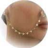 YANCHUN Yanchun Pearl Nose To Ear Chain Star Nose Ring Leaf Tassel Nose Cuff No Piercing Nose Hoop Ring Gothic Nose Chain Hip Hop Nose Ring Septum Jewelry Faux Body Piercing Jewelry