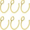 RocJMWJ Fake Nose Ring Hoop Clip On, Non Piercing Lip Rings 20G 8Mm,Gold Black Rose Gold, Stainless Steel No Pierced For Women Men Faux Body Piercing Jewelry