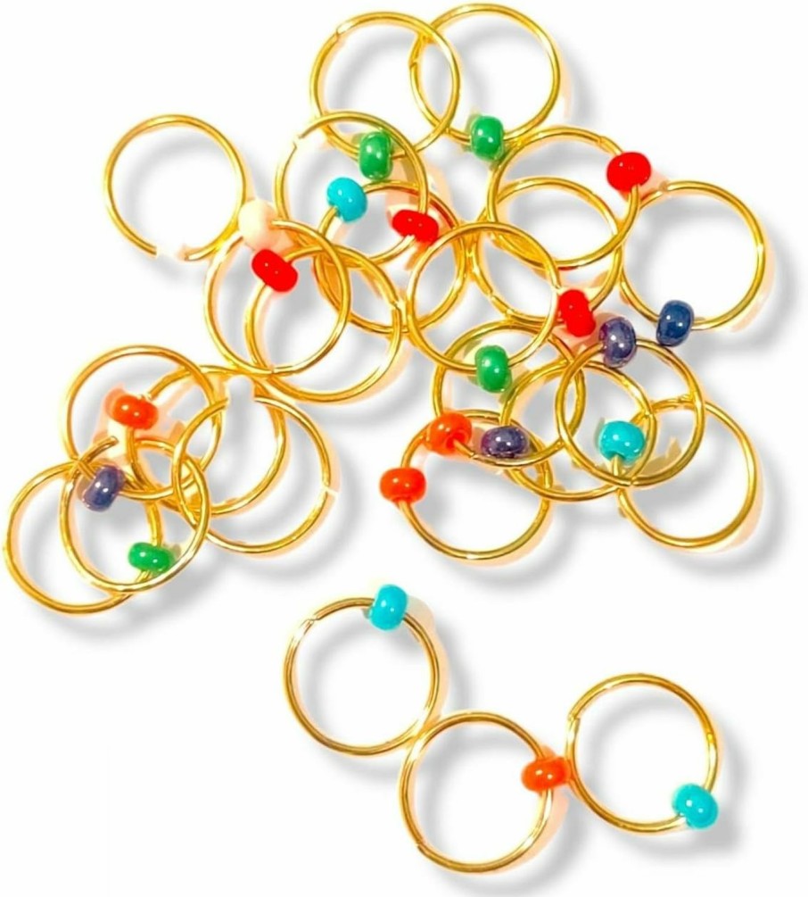 Generic Lavanya_Store Nose Ring Set Of 20 For Devi Maa Idols Multicolor Pearl Nath For Radha Rani Faux Body Piercing Jewelry