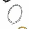 Generic Lavanya_Store Steel 8Mm No Rusting Pack Of 3 Pcs Clip-On Non-Pierced Nose Ring For Women And Girls Faux Body Piercing Jewelry