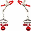 ERUN Bow Clips Stainless Steel Body Clips Non Piercing Body Clamps Clip For Women Adjustable Tassels Bow Body Rings For Decorative Clip Girls Faux Body Jewelry Faux Body Piercing Jewelry