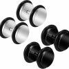 BanaVega Banavega 4Pcs Anodized Black O-Ring Ear Stretcher Plugs Flesh Earring Lobe Gauge Piercing Jewelry Choose Sizes Faux Body Piercing Jewelry