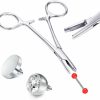 JIESIBAO Jiesibao Piercing Tool For All Piercings,Versatile Tool For Ear Lip Navel Tongue Belly Button Septum Eyebrow Piercings Faux Body Piercing Jewelry