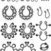 SCERRING Scerring Fake Nipple Ring Stainless Steel Non-Piercing Nipple Rings Clip On Nipplerings Faux Body Piercing Jewelry For Women Men 11 Pairs Faux Body Piercing Jewelry