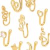 HomeSoGood Homesogood 9 Pcs Nose Rings For Women,Non-Piercing Clip-On Nose Cuff Set, Fake Nose Ring Jewelry Faux Body Piercing Jewelry